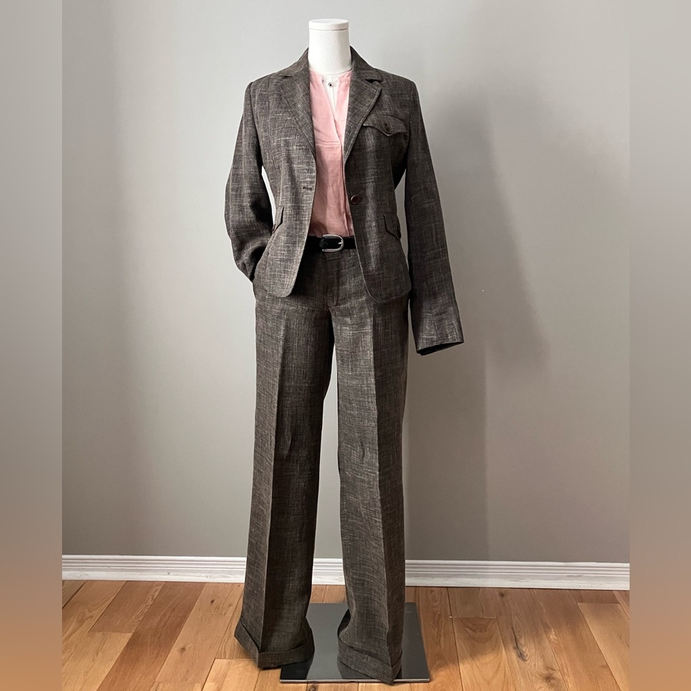 InWear Copenhagen Women's Classic Brown Blazer Suit